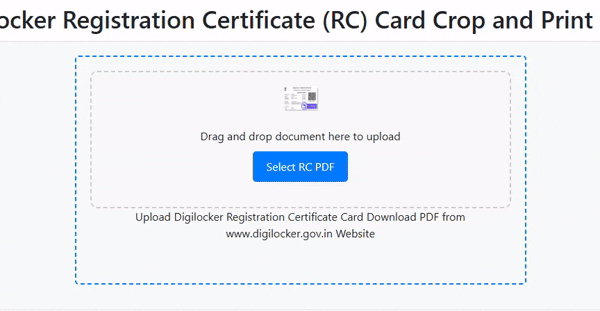Crop Digilocker Registration Certificate Card PDF Tools