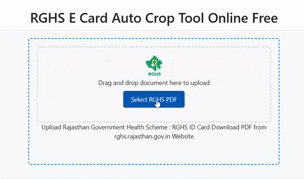 Crop RGHS ID Card PDF Tools